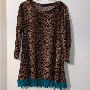 Crazy Train Leopard Print Tunic